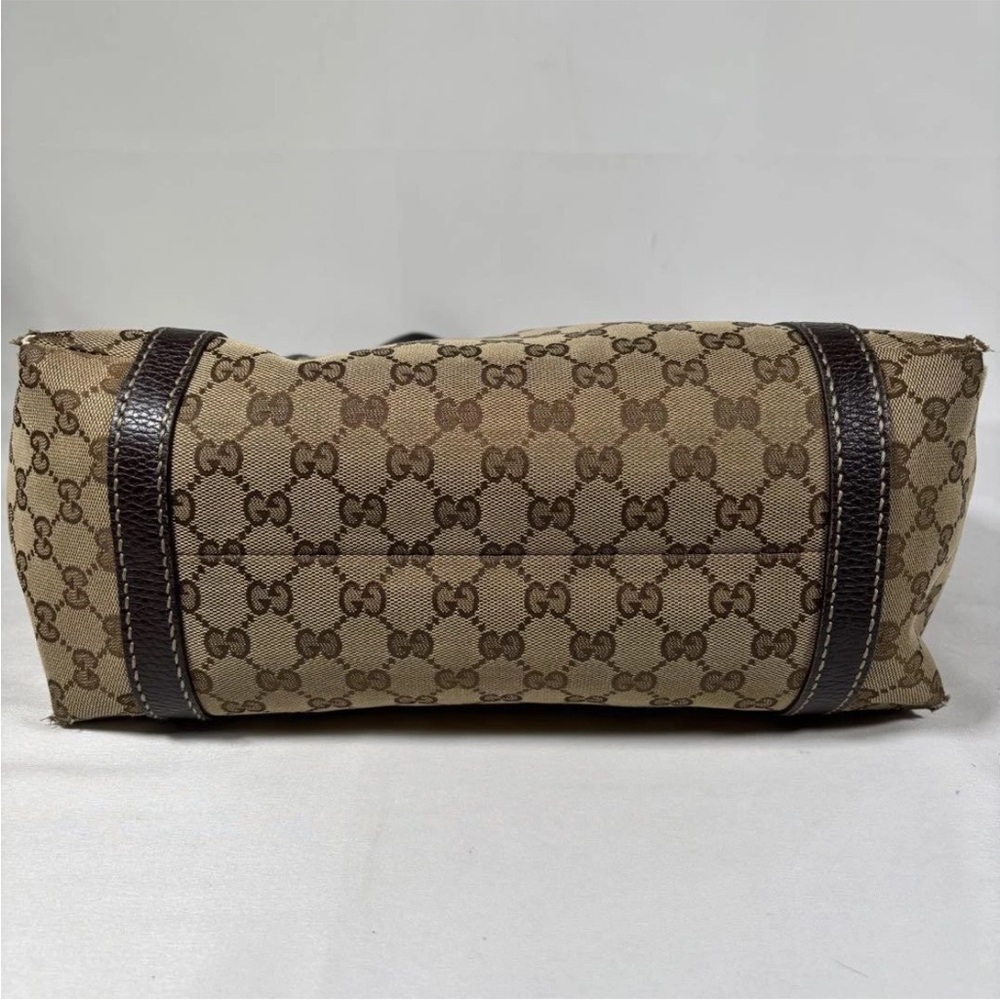Gucci Brown Monogram Tote Bag - Picture 7 of 16
